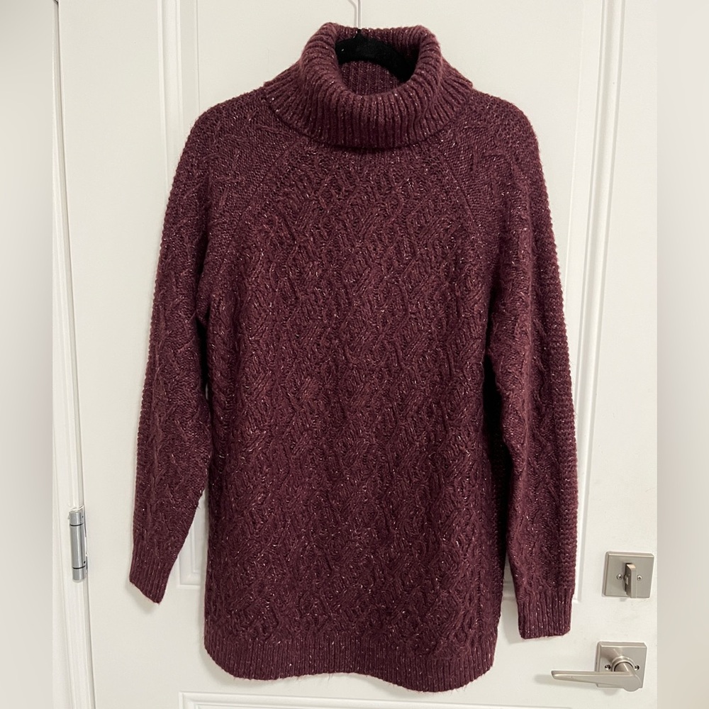 NWT - Fat Face Women’s Turtleneck Cable Knit Sweater - US 8/M
